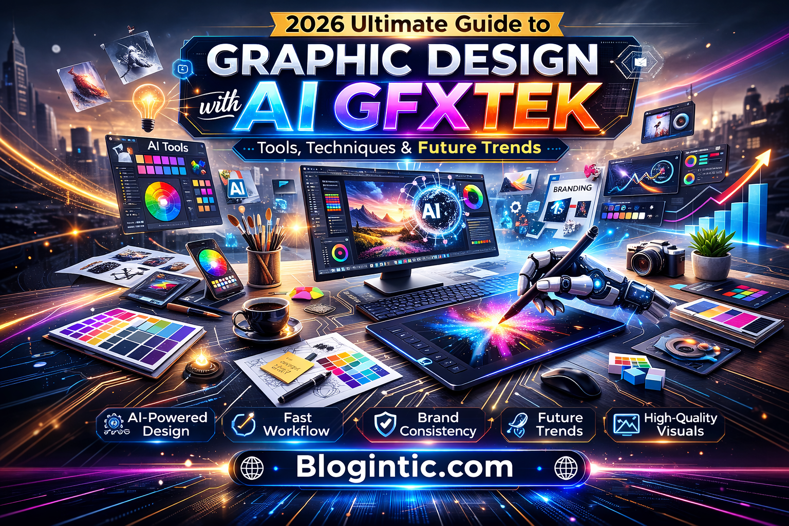 The Ultimate 2026 Guide to Graphic Design with AI GFXTEK Tools Techniques & Future Trends