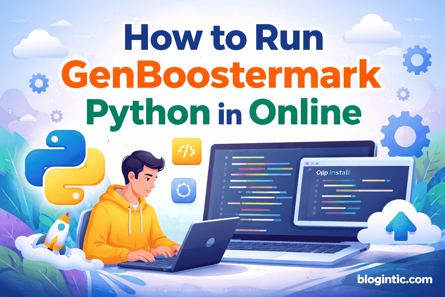 how to run genboostermark python in online